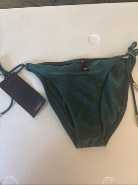 VIX Emerald Green Tie-Side Bikini Bottom